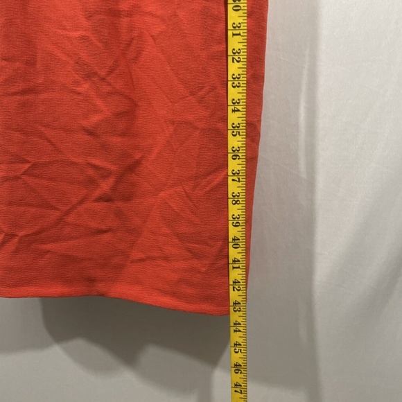 NWT Dress the Population [ XXS ] Alondra Blouson Sheath Dress Poppy‎ Orange - Picture 6 of 14